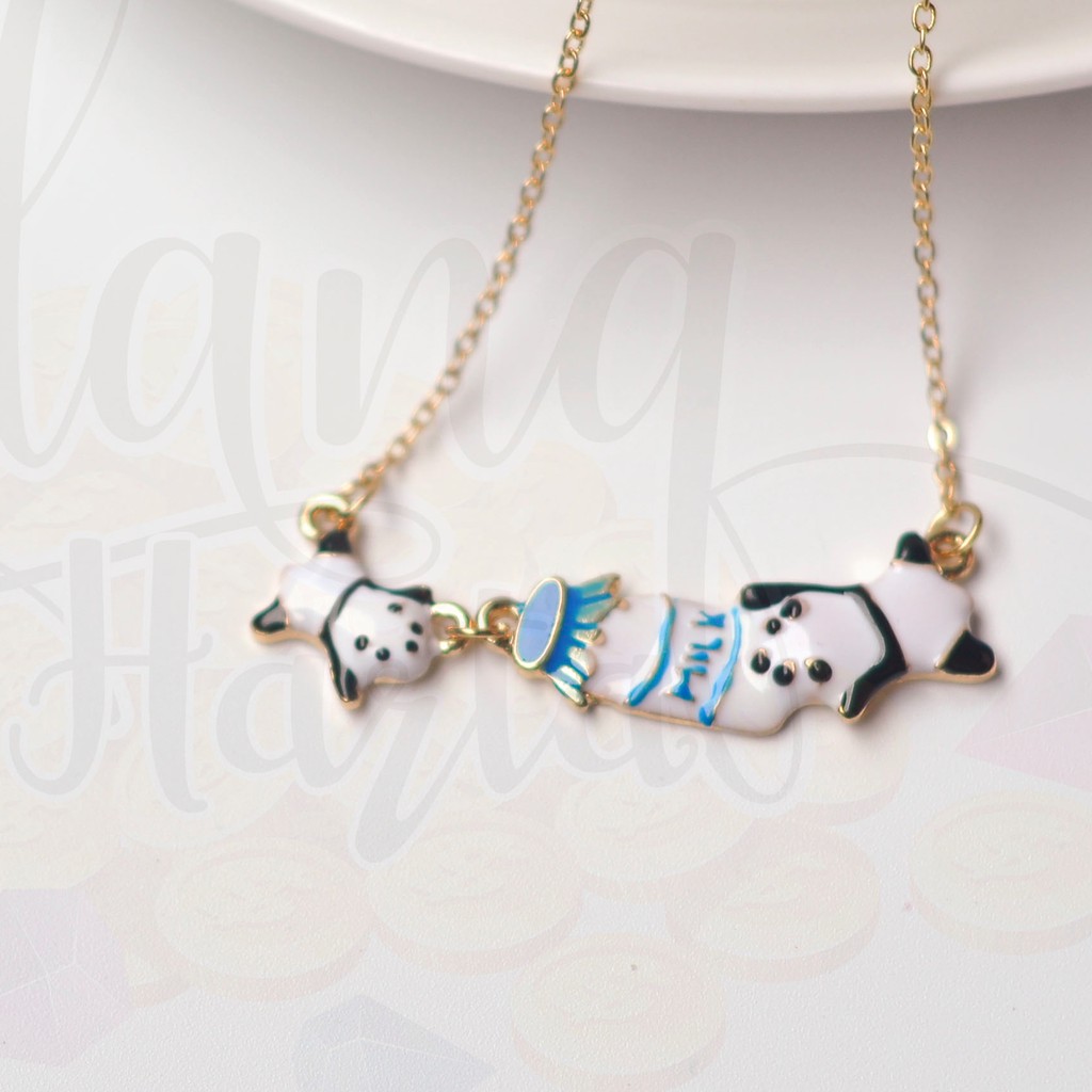 Anting Asimetris Panda and Milk Kalung Panda dan Susu GH 204102