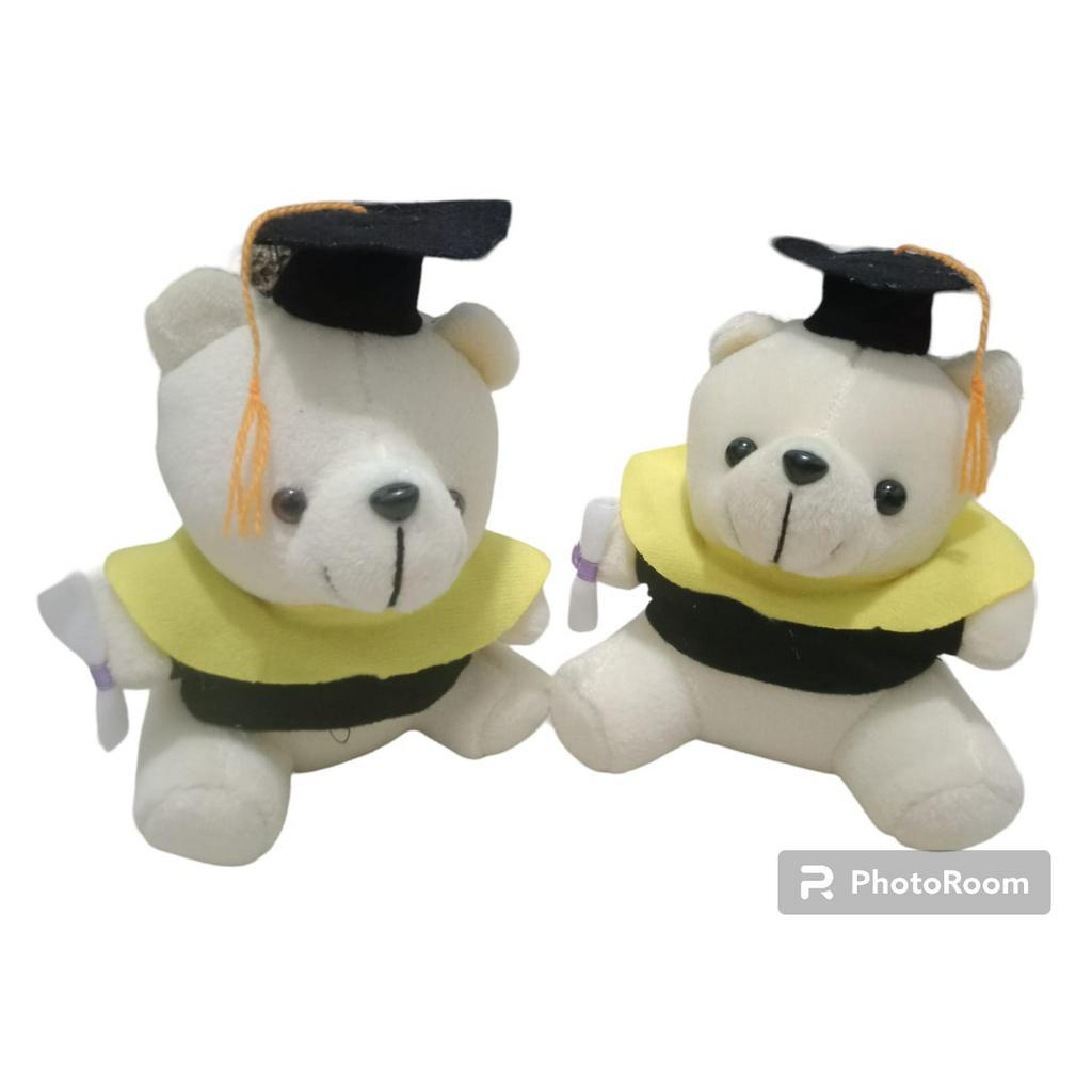 Boneka Wisuda Teddy Bear Beruang Tinggi 15cm BONEKA WISUDA TEDY BEAR MINI Boneka Wisuda terbaru
