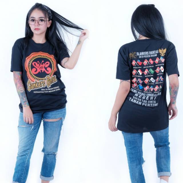 KAOS SLANK LOGO SLANKERS RANTAU