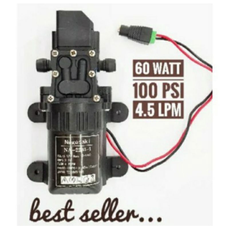 Pompa Dinamo Sprayer Elekrik Cuci AC Steam Motor Mobil DC 12volt 100Psi Nagasaki