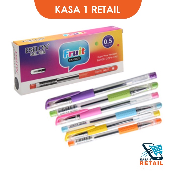 

3 PCS Pulpen Gel Warna-Warni Buah Fruit