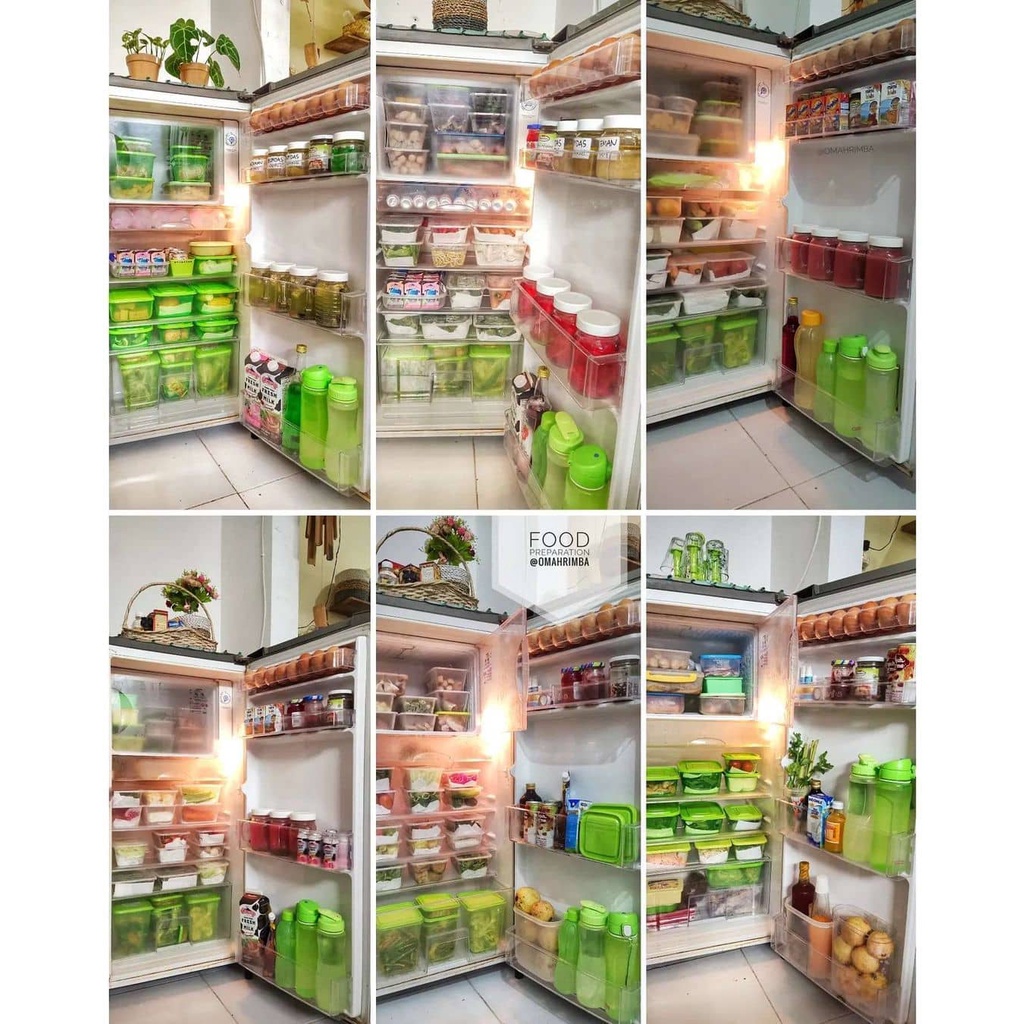 Toples Plastik Calista Set Calista Rumoi Sealware 12 PCS Food Preparation Food Storage Set Tempat Wadah Penyimpanan Makanan Tempat Bumbu Dapur Set Food Container Set Toples Kulkas Set Food Container Storage Box