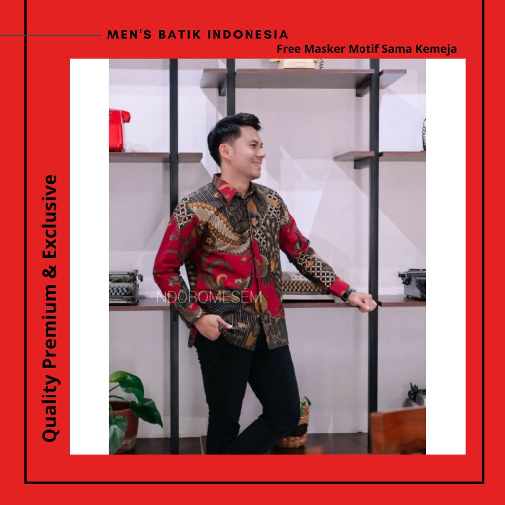 BATIK EXCLUSIVE PREMIUM kemeja batik pria lengan panjang terbaru ORIGINAL