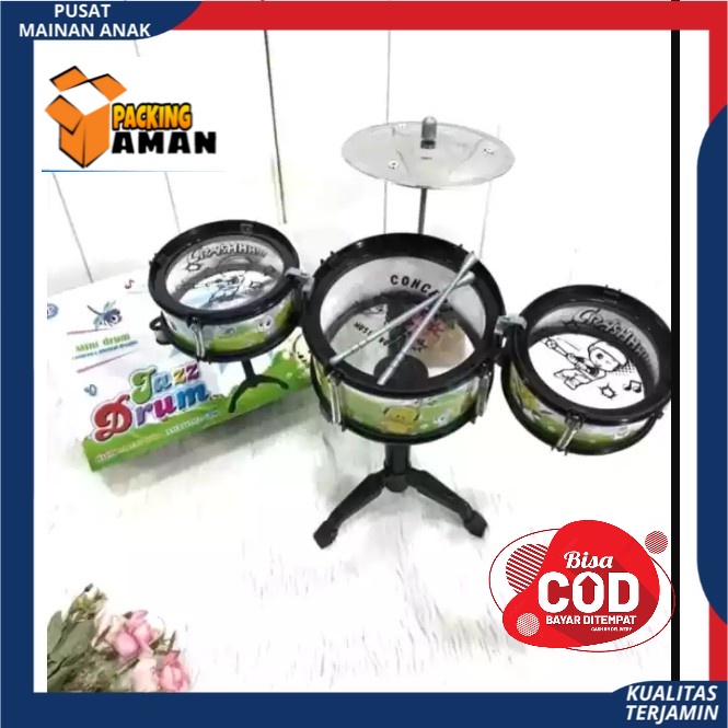 MAINAN ANAK DRUM SET MINI DRUM  -MAINAN EDUKASI ALAT MUSIC DRAM ANAK