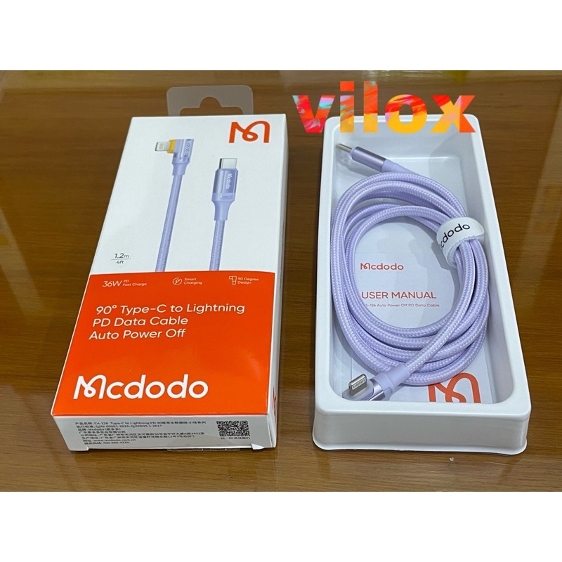 mcdodo kabel data fast pd charger 20w usb type c to lightning iphone 11 12 13 mini pro max 1 2m