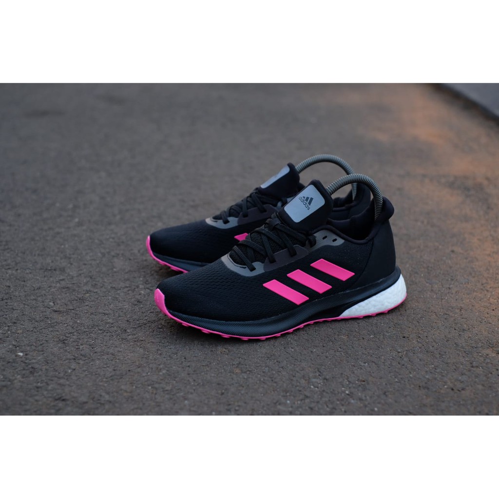 jual sepatu pria wanita adidas bost astrarun black pink original murah sneakers running fashion