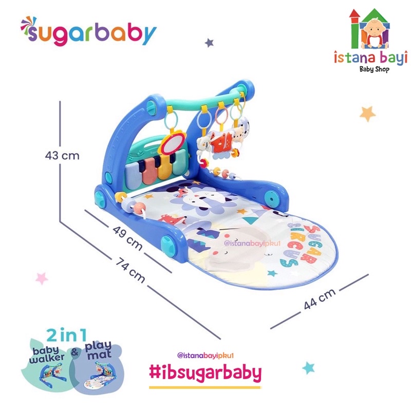 SUgar Baby 2in1 Baby Walker Playmate / Playmate Bayi / Baby Walker