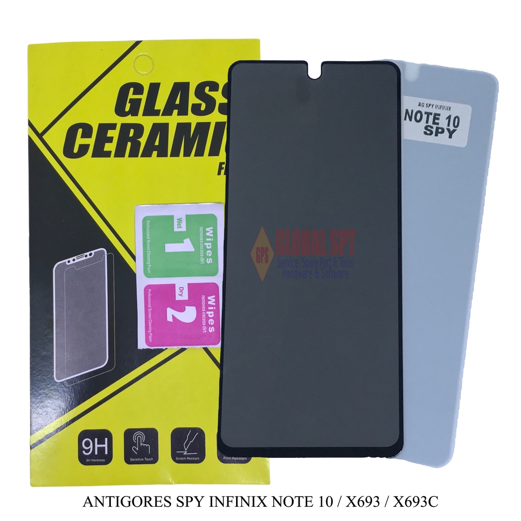 SPY INFINIX NOTE 10 / ANTIGORES / TEMPERED GLASS INFINIX X693 / X693C