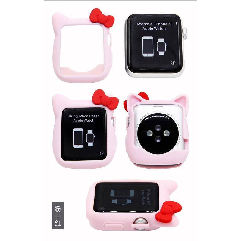 Soft Case Silikon Motif Kartun Untuk Apple Watch Seri 6 4 3 2 1 5 40MM 44MM 38MM 42MM