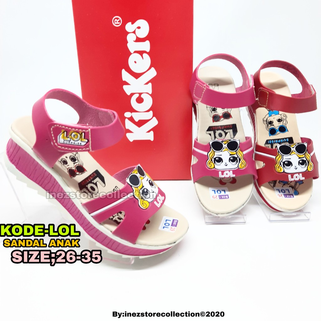 SANDAL ANAK - ANAK PEREMPUAN LUCU SIZE 26-35 KODE LOL-06 MURAH GROSIR