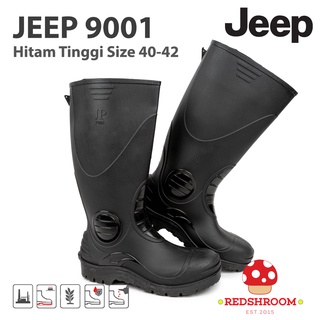 Sepatu Boot Tinggi Jeep 9001 Hitam