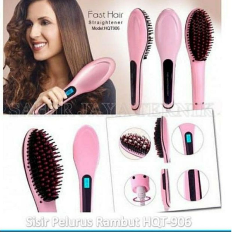 Catok Sisir Pelurus Rambut HQT 906 / Fast Hair Straightener