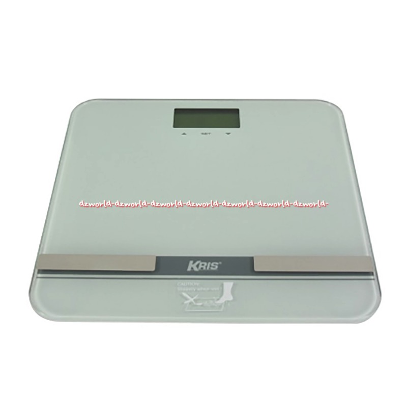 Krishome Timbangan Badan dan Ukur Kadar Lemak Tubuh Body Scales Digital Body Fat N Hydration Putih Hitam Kris Home Bisa Max 180kg