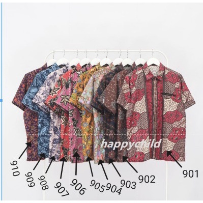 XXXL 10 warna kemeja batik pria premium quality happychild