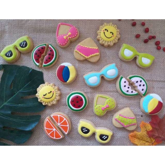 

Summertime mini cookies