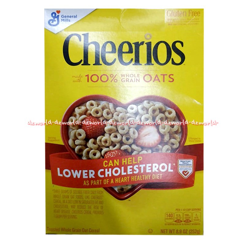 Cheerios Happy Heart Shapes 252gr Lower Cholesterol Cereal General Milis Gran Oat Cereal Limited Edition Sereal Rendah Kolesterol Bentuk Love Lope Cerios Ceerios