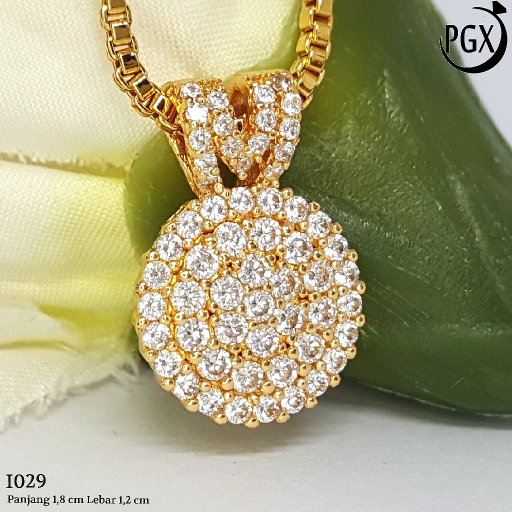 PGX Liontin Kalung Xuping Wanita Aksesoris Fashion Perhiasan Lapis Emas  - I029