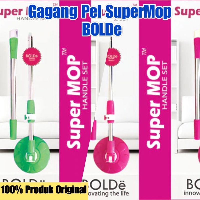 Gagang Pel Putar SuperMop BOLDe Kain Pel Putar Sparepart Pel Bolde