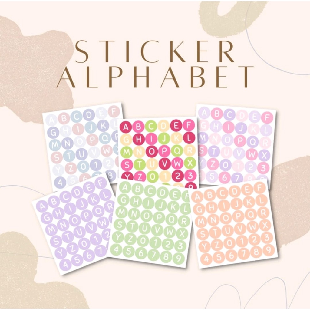 

STIKER ALPHABET DECORATION DECO / DECO STICKER / STICKER AESTHETIC 36PCS