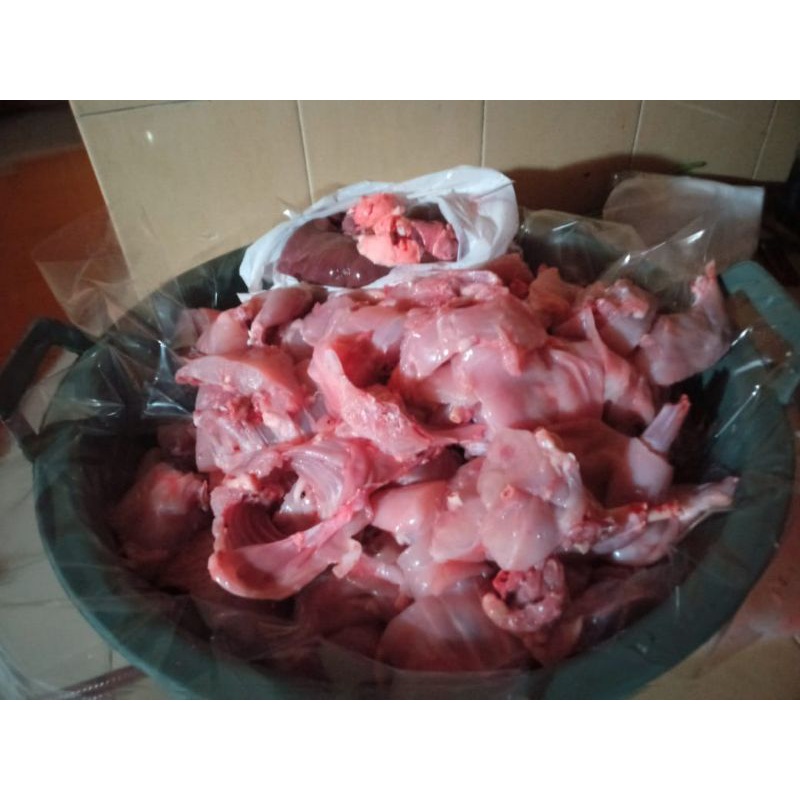 

daging kelinci potong