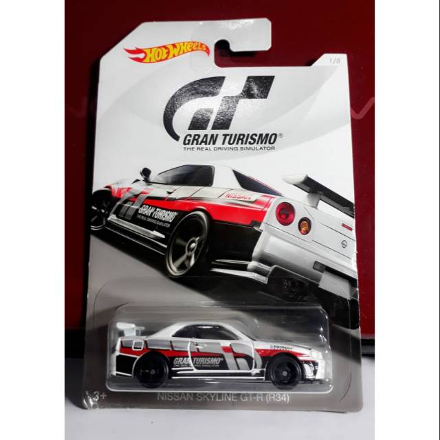 Hot Wheels Nissan Skyline GTR 34 putih