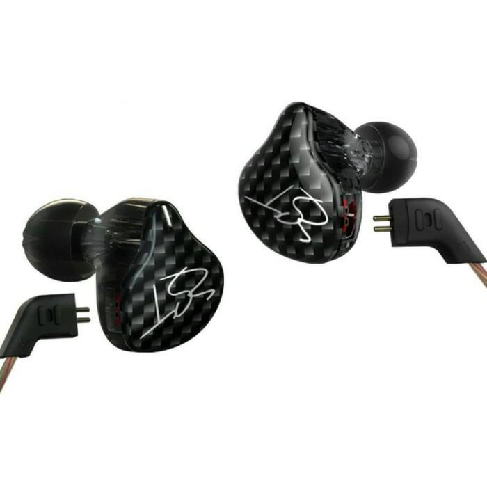 Earphone Knowledge Zenith Kz - Zst Pro Headset Super Bass Iem - Black
