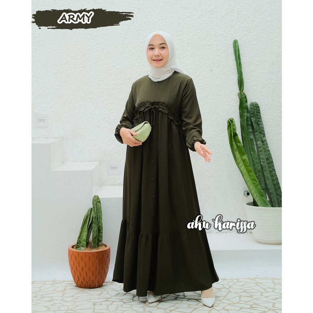 Rasmia Dress Aku Karissa - Gamis Polos Terbaru Akukarissa