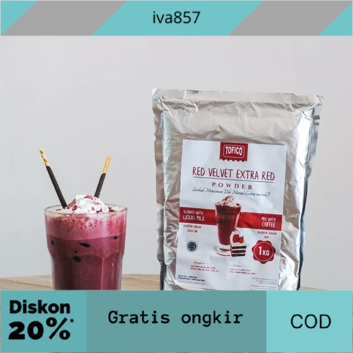 

PROMO Tofico Powder Red Velvet 1000 g - Extra Red GRATIS ONGKIR