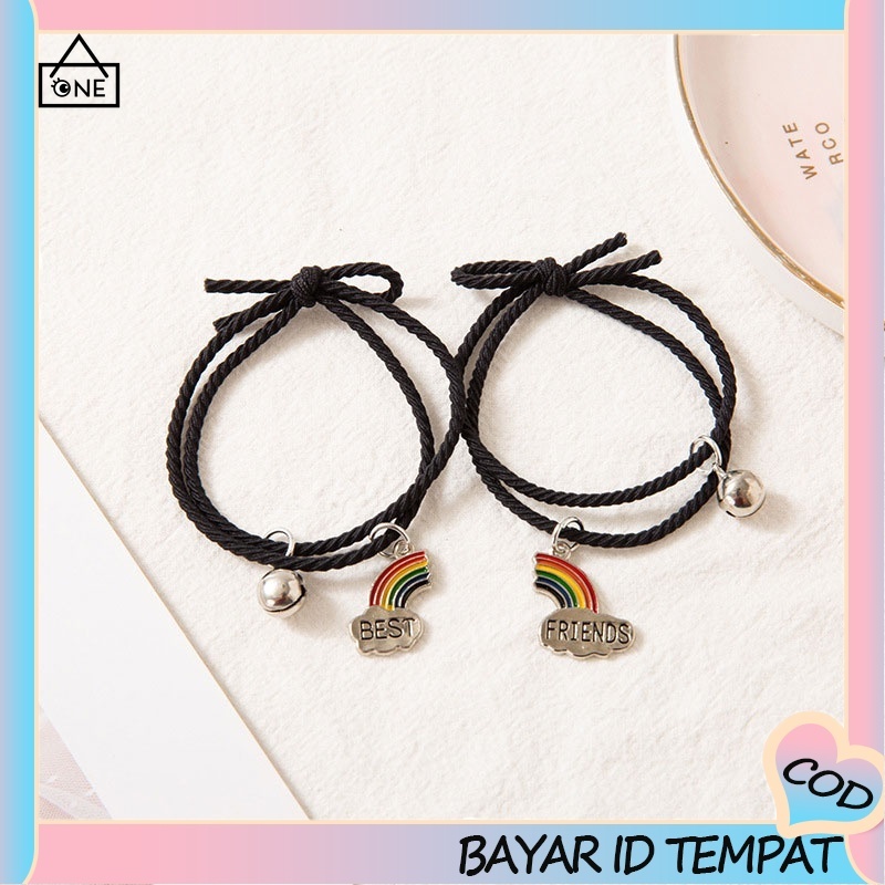 [Ready stock&amp; Cod❤️]2 Pcs Gelang Magnet Couple Gelang Tali Karet Magnet Desain Gelang Pasangan Astronot Untuk Pria Dan Wanita Gelang Produk Baru Di Toko Magnet Couple Bracelets A.one