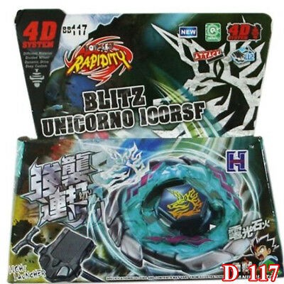 Beyblade Bb117 Blitz Unicorno / Striker 4d Bahan Metal Dengan Launcher