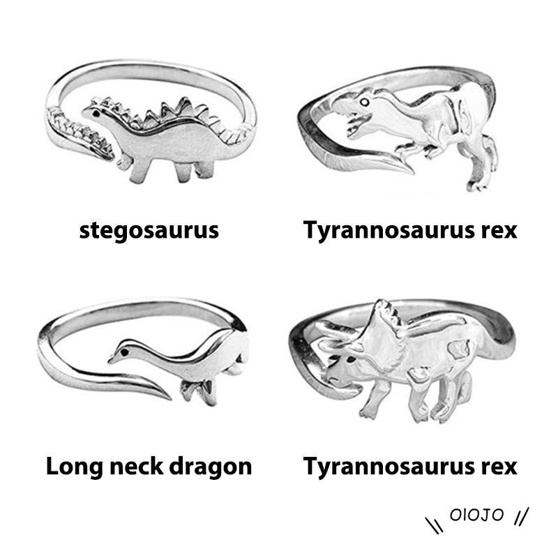 Cincin Model Terbuka Desain Dinosaurus Jurassic Era Untuk Hadiah ol2