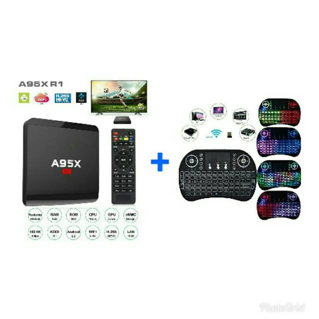 android tv box smart tv a95x dan keyboard mini 3 color
