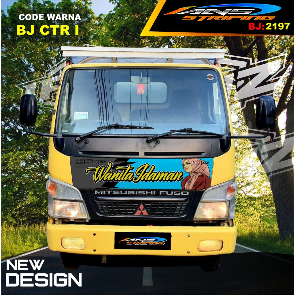 DECAL STIKER KAP DEPAN TRUK FUSO / STIKER KABIN TRUK RAGASA,UMPLUNG / STIKER KAP CUP DEPAN TRUK DINA,FUSO