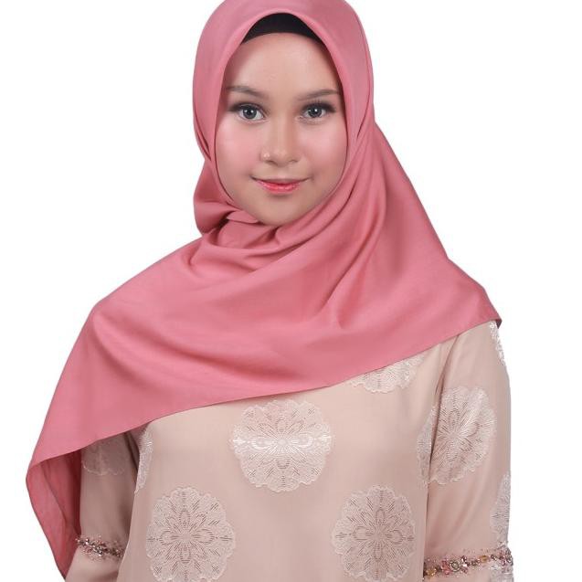 ➤ Zoya Angelica Scarf - Hijab Kerudung Segi Empat - DUSTYGREEN ℮