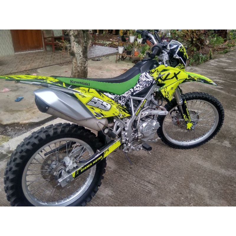 DEKAL STICKER DECAL KLX D-TRACKER CUSTOM GRAFIS