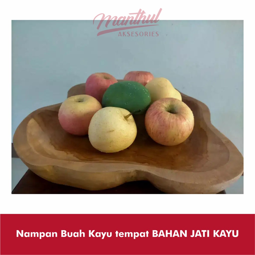 Nampan Buah Kayu tempat BAHAN JATI KAYU