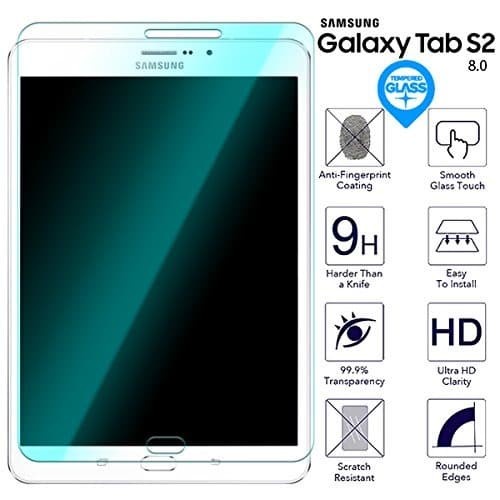 Tempered Glass Samsung Tab S2 8 Inch T715  Anti Gores Kaca Std Tablet