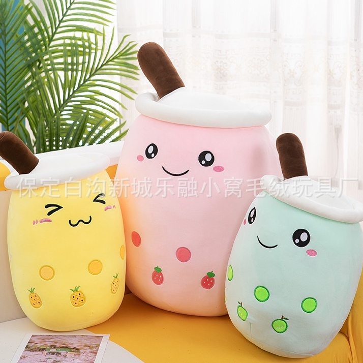 Boneka Boba Bantal Kecil Small Bubble buah Gelembung Plush Toys 25cm Boba Pillow Viral Boba Pillow Small Size Boneka Bantal Boba Hadiah Kado Mainan Anak Dewasa Lucu Berkualitas