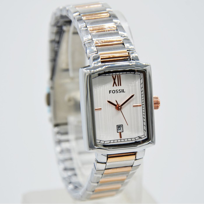 Promo Jam Tangan Wanita Fossil SK688 Rantai Kombinasi Rosegold Termurah