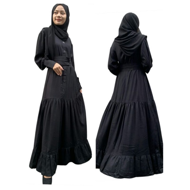 Almeera Dress arabian hitam.by Layra.id