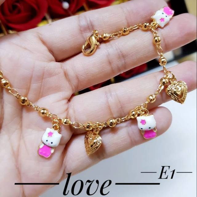 Xuping gelang anak lapis emas 18k 1320j