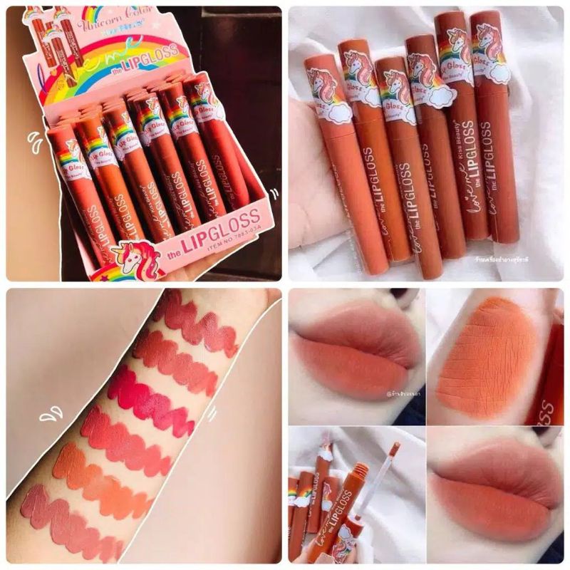 Medan Termurah unicorn rainbowkiss beauty lipstik