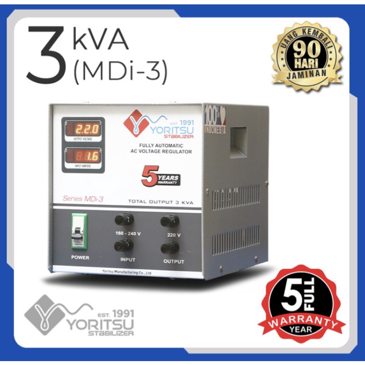 Stavolt / Stabilizer YORITSU MDi-3 (Single Phase) 3 KVA