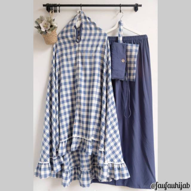 Mukena ori Faufauhijab/Mukena travelling/Mukena motif/Mukena rayon