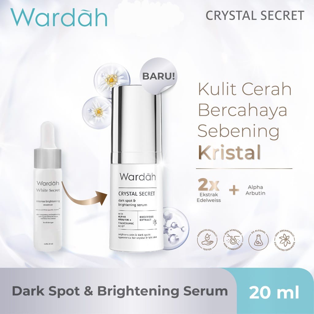 WARDAH Crystal Secret Dark Spot &amp; Brightening Serum 20ml ( White Secret Brightening Essence )