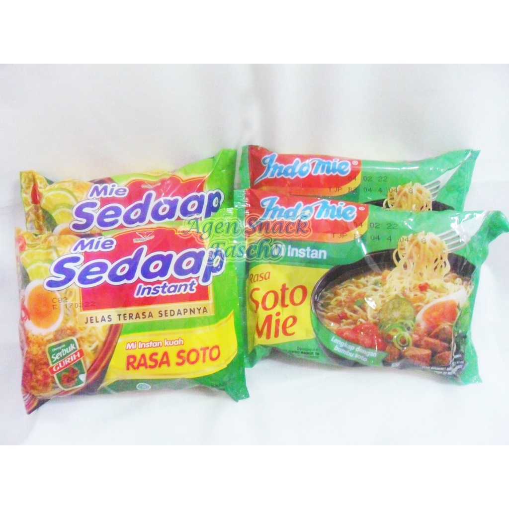 

Mie Sedap dan Indomie Kuah Rasa Soto Instan 75 gr