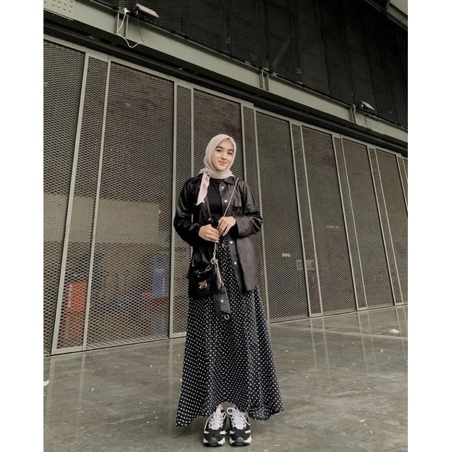 POLKA SKIRT || ROK MOTIF POLKA || ROK WANITA