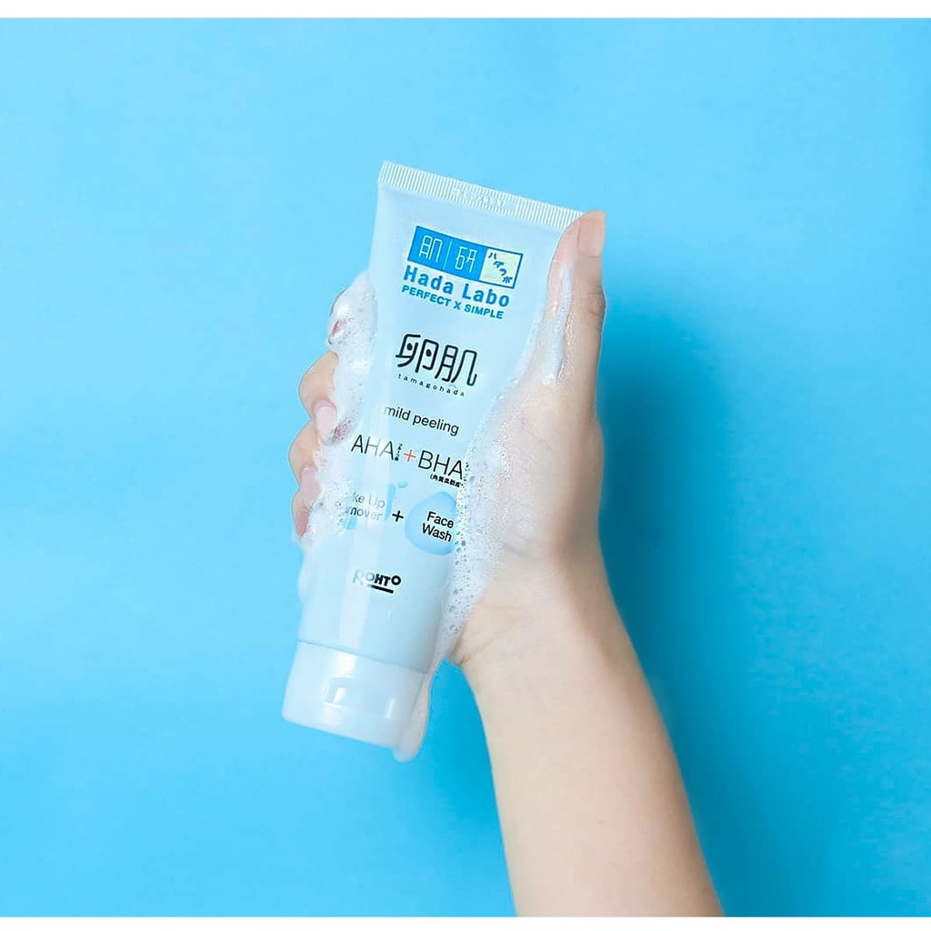 HADA LABO Tamagohada Mild Peeling Make Up Remover + Face Wash 50gr