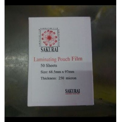 

(10 Lembar) Laminating KTP 250 micron SAKURAI