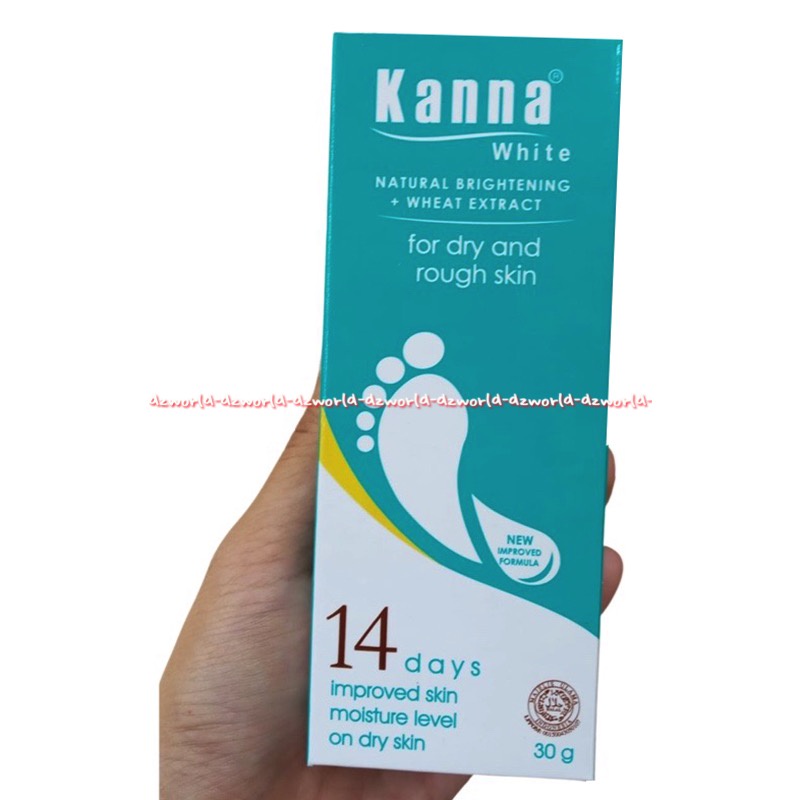 Kanna White Cream 30gr Krim Untuk Kulit kaki Kering Kasar Kering &amp; Pecah Pecah Kana Crim Kana White Krim